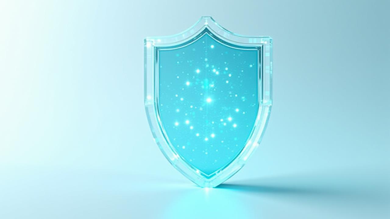 Abstract visualization of secure data management and HR compliance